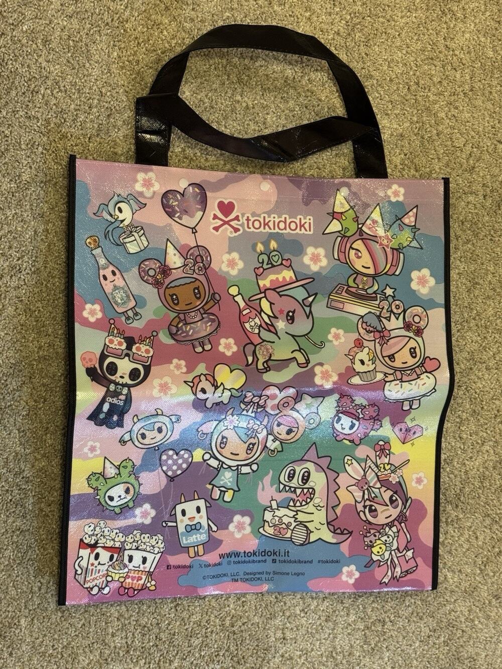 SDCC Tokidoki 20th Anniversary Unicorno Donutella Kawaii Tote Backpack Bag